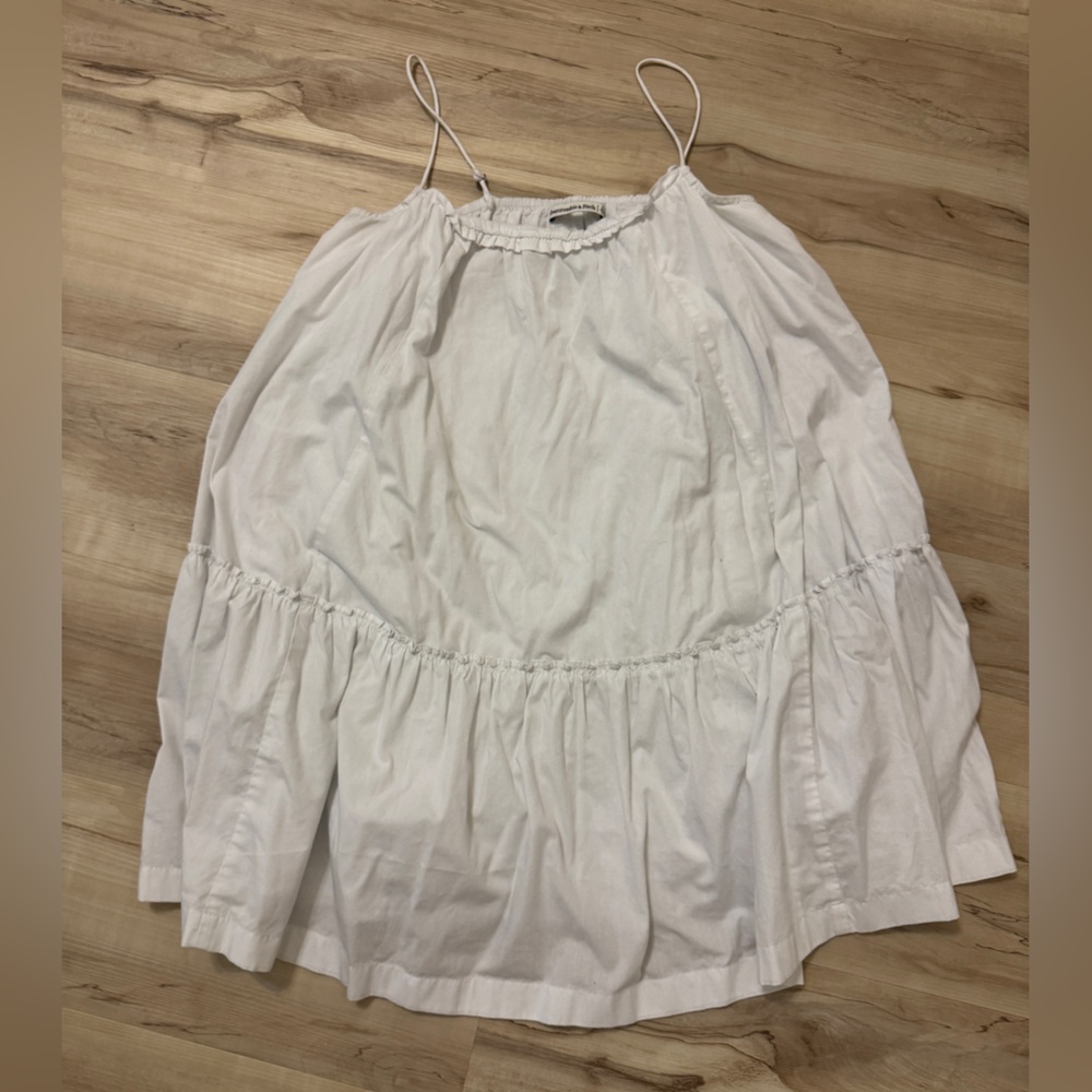 White Loose Mini Dress